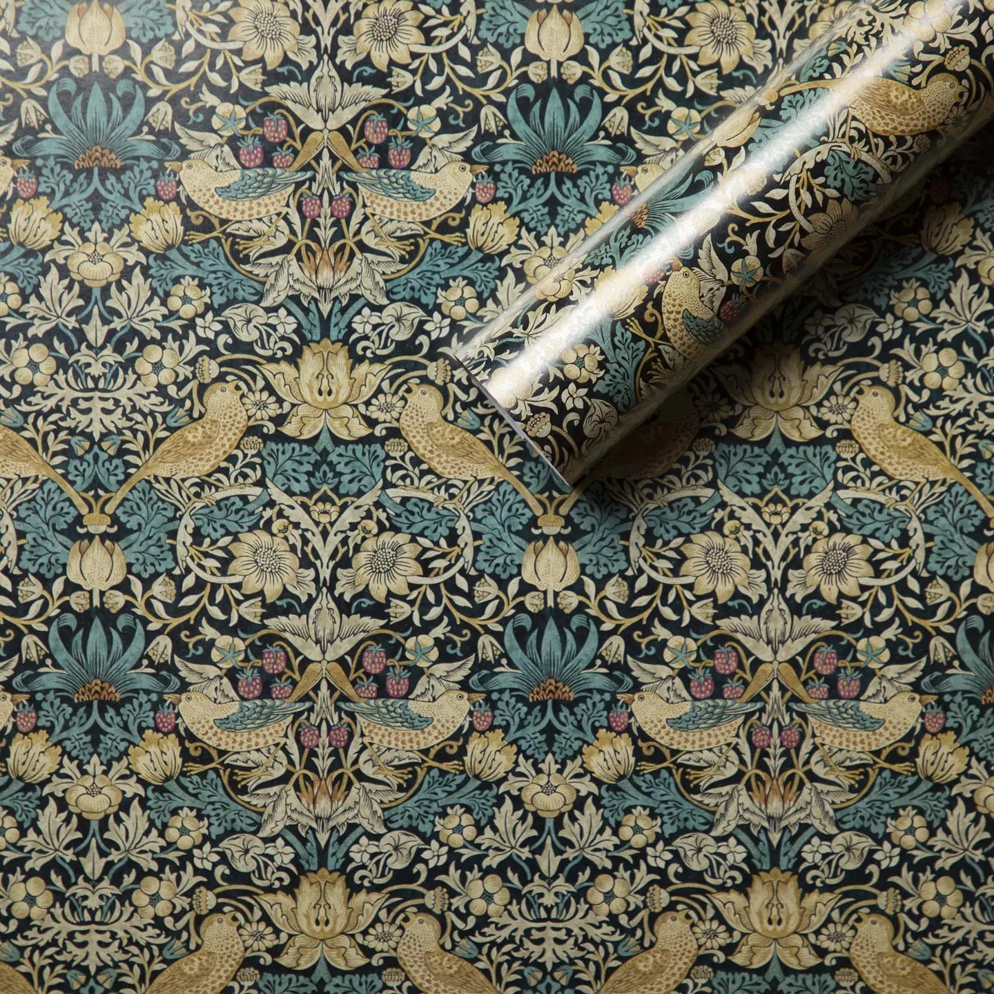William Morris Strawberry Thief Gift Wrapping Paper Roll