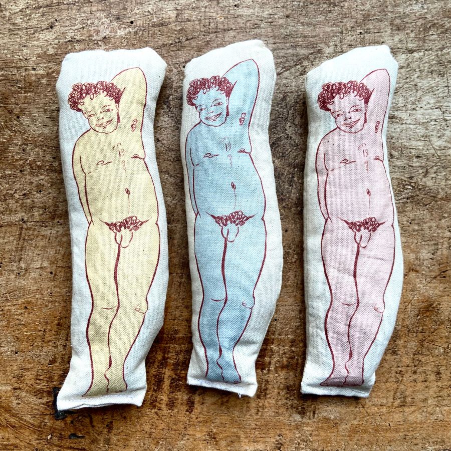 Lavender Bag Man- Relax in the Nude