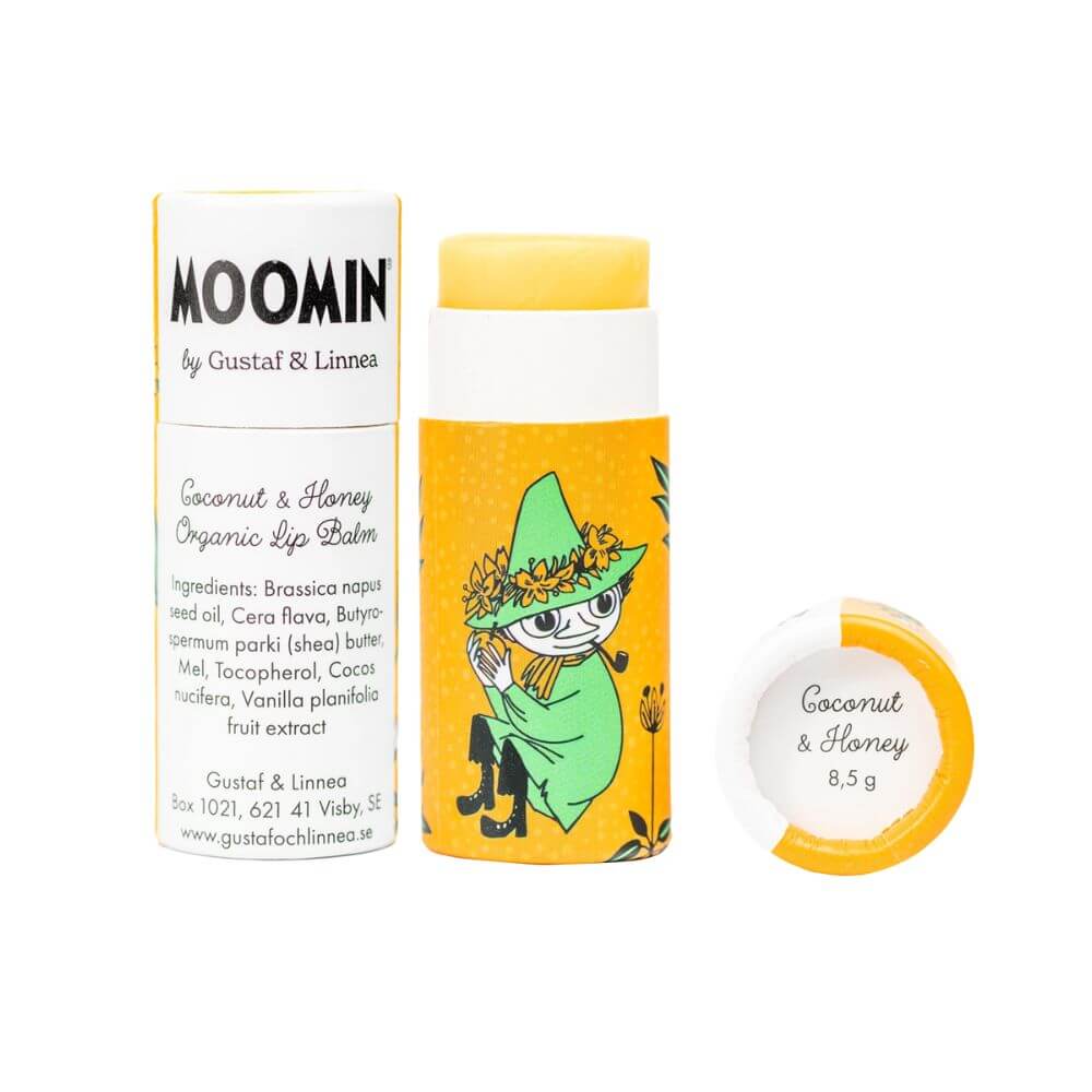 Moomin Beeswax Lip Balm Coconut & Honey