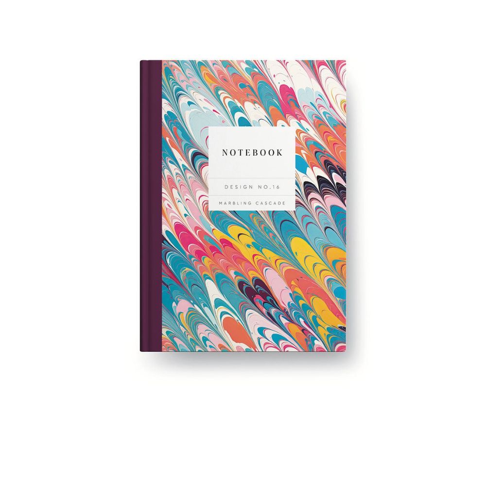 HardbackHardback Notebook with marbled cover