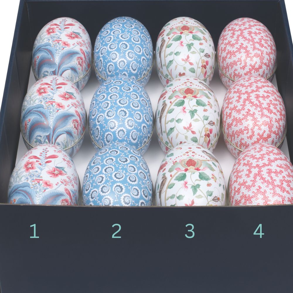 Sanderson Design Decorative Egg Tin