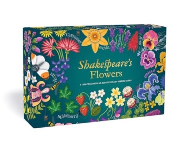 Shakespeare's Flowers Jigsaw Puzzle in Green box