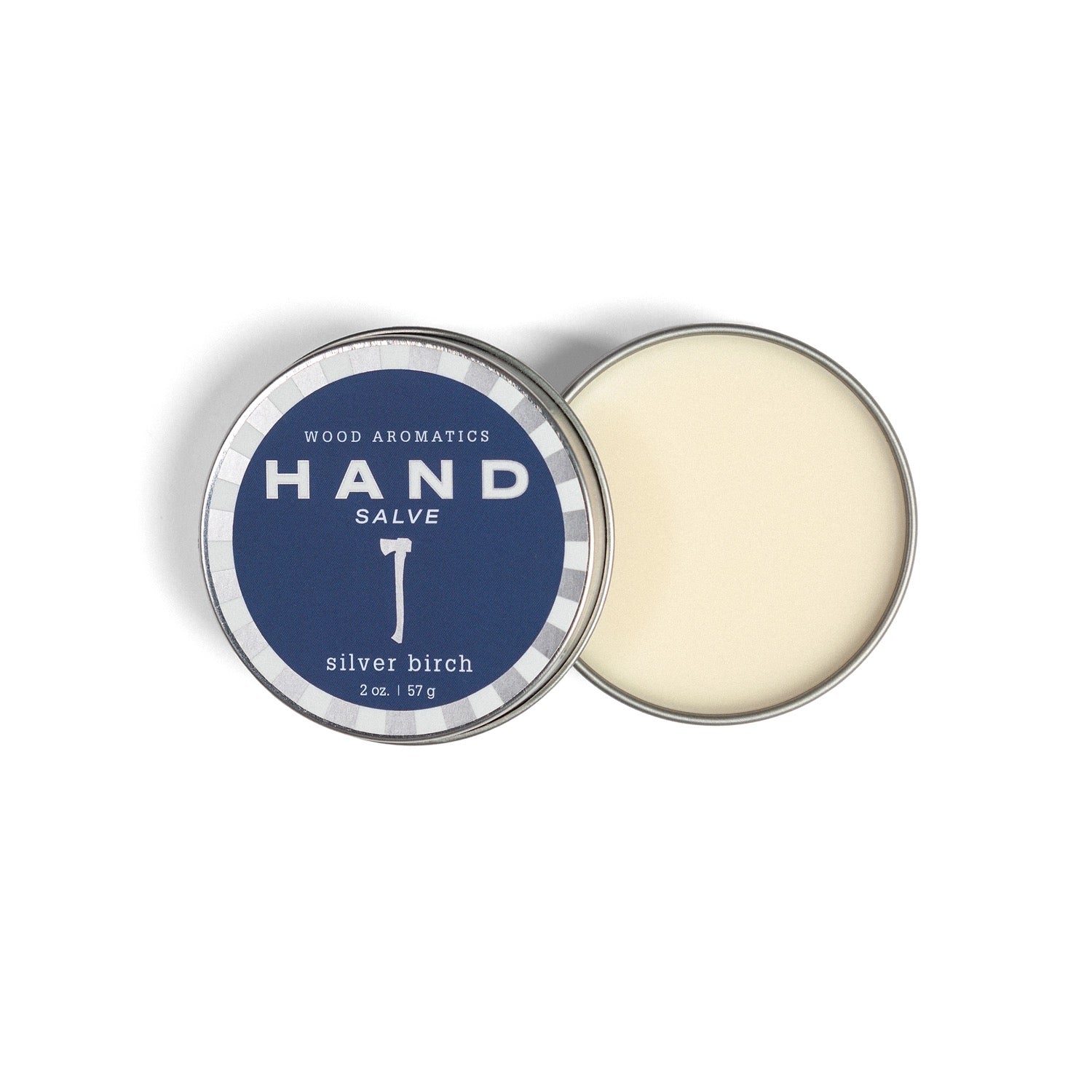 Hand Salve round tin - silver birch