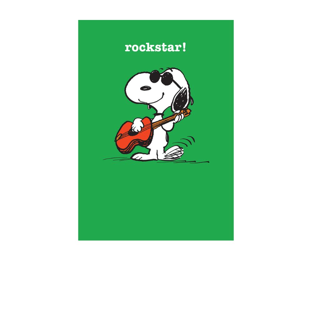 Snoopy Rockstar Card