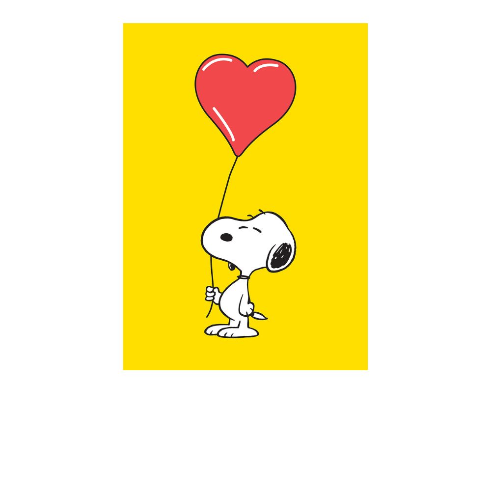 Snoopy with Heart Balloon
