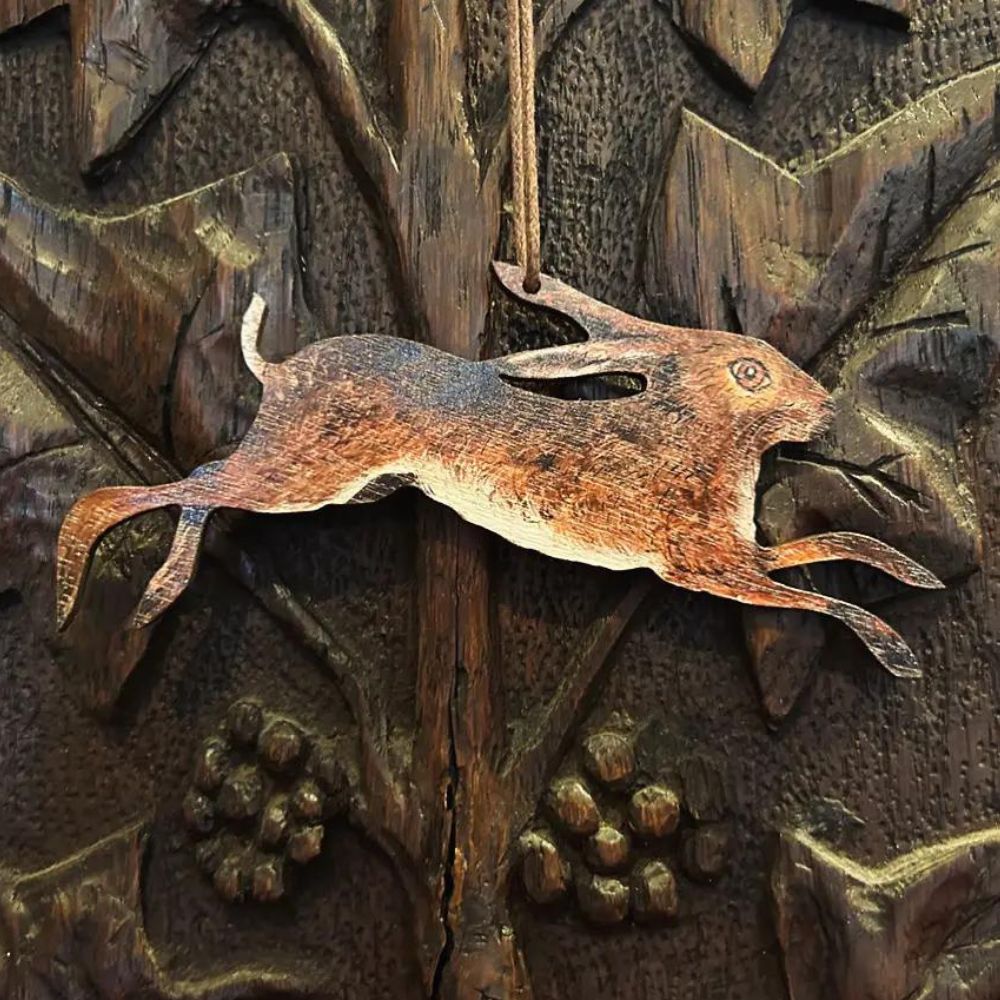 Spring Hare Wooden Decorationn