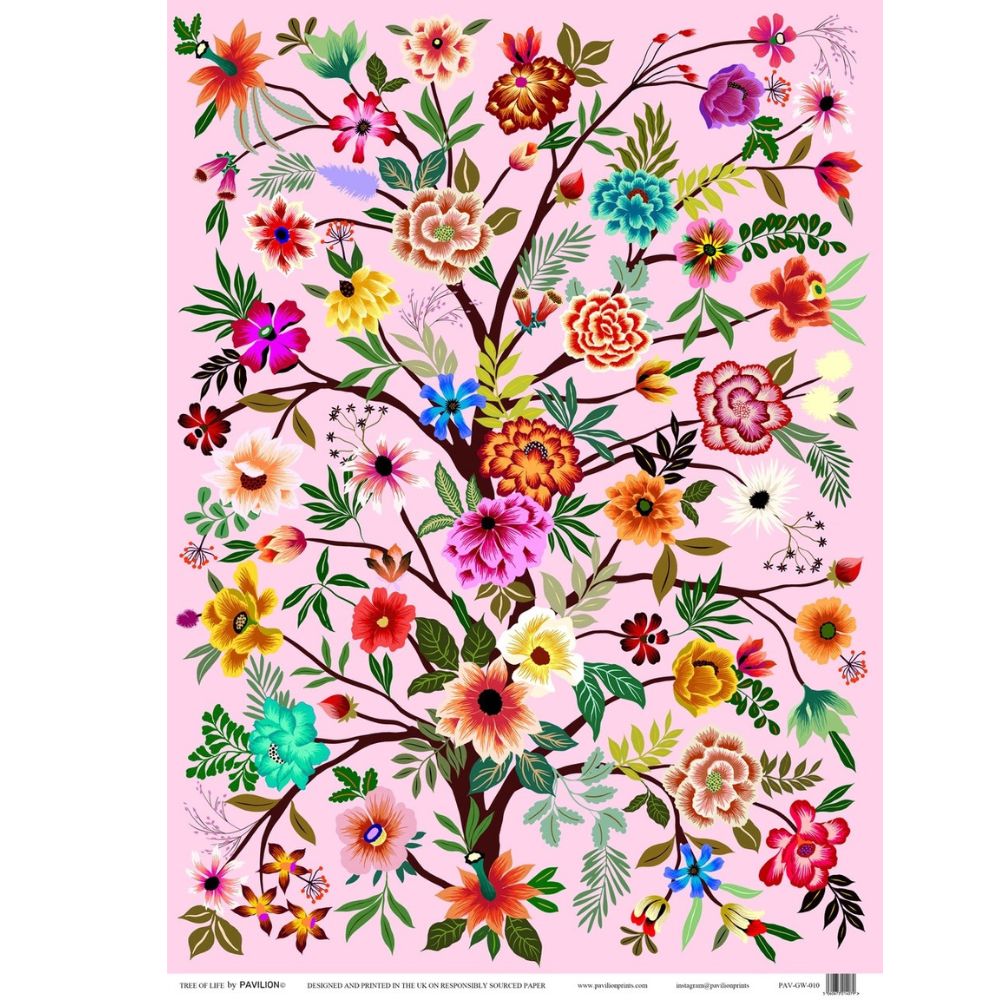 Tree of Life Sheet of Gift Wrap