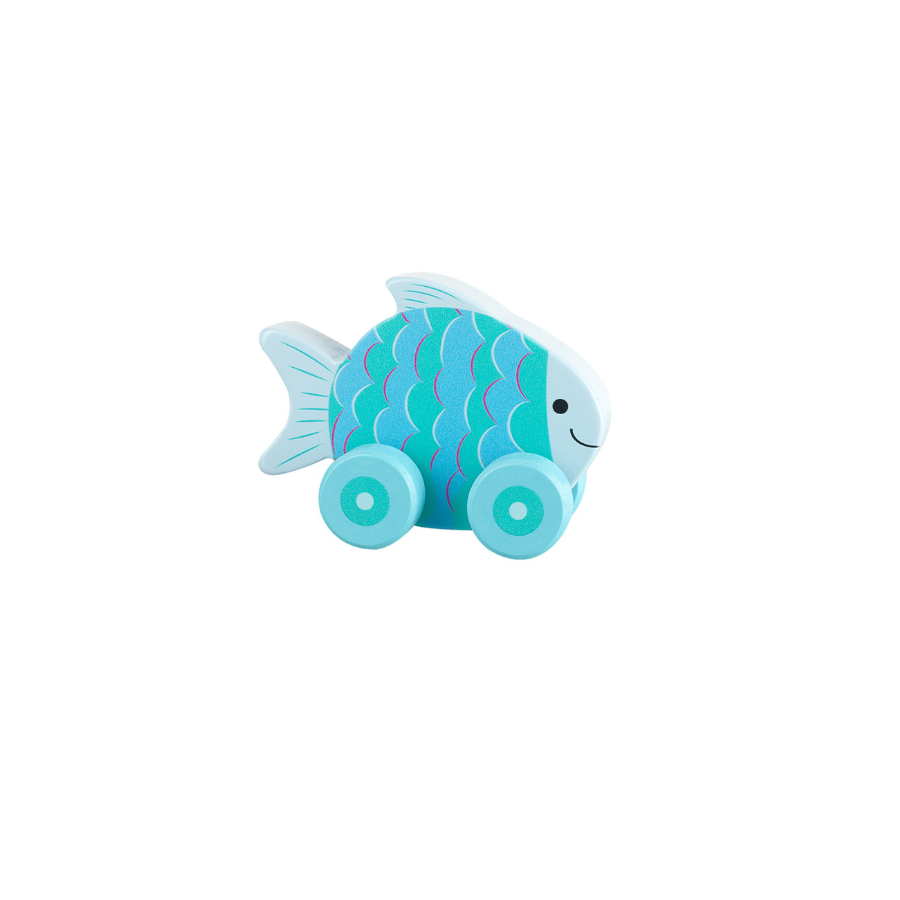 Push Along wooden Fish toy