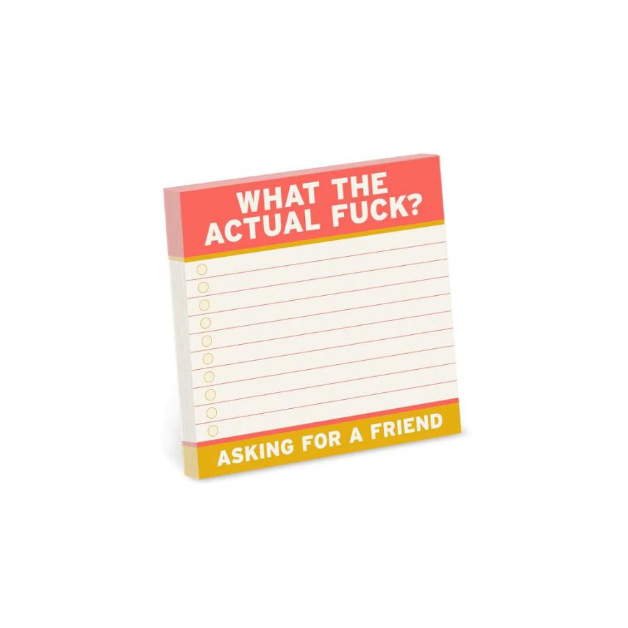 What the actual fuck sticky notes