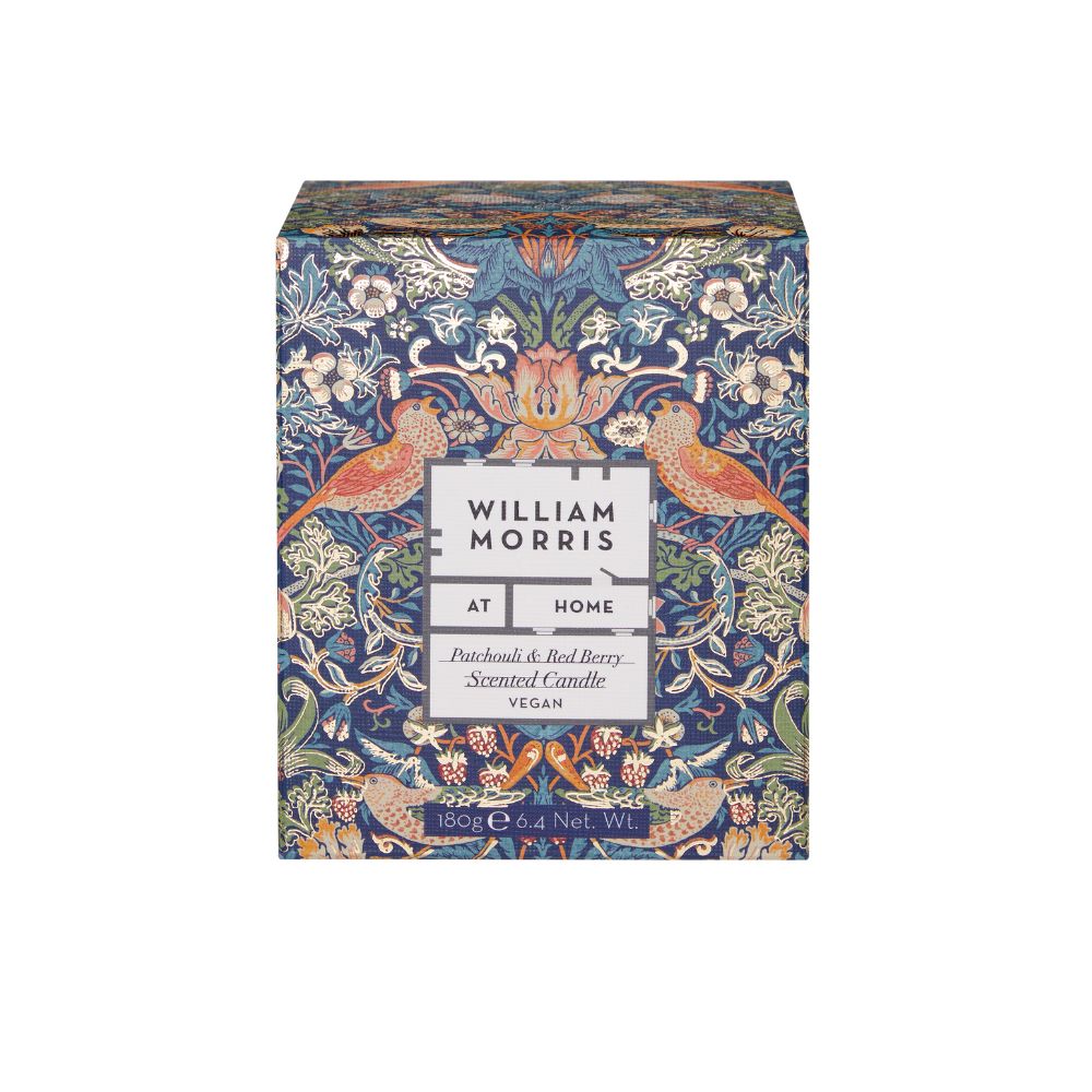 William Morris Strawberry Thief Candle