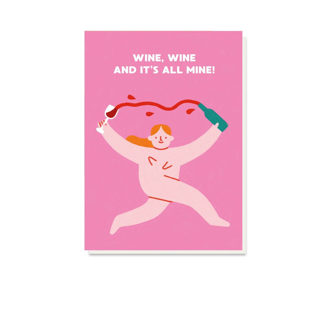 Wine Wine Birthday Card