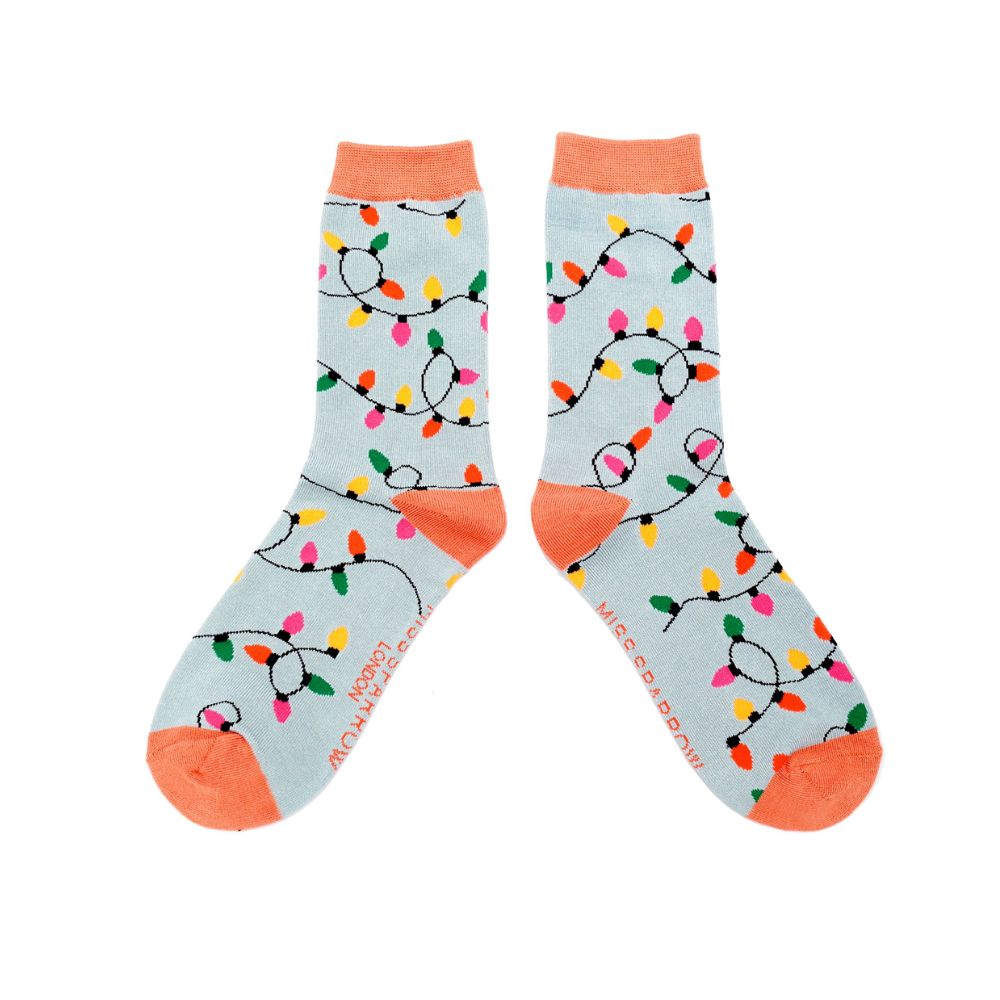 Womens Socks - Christmas Lights