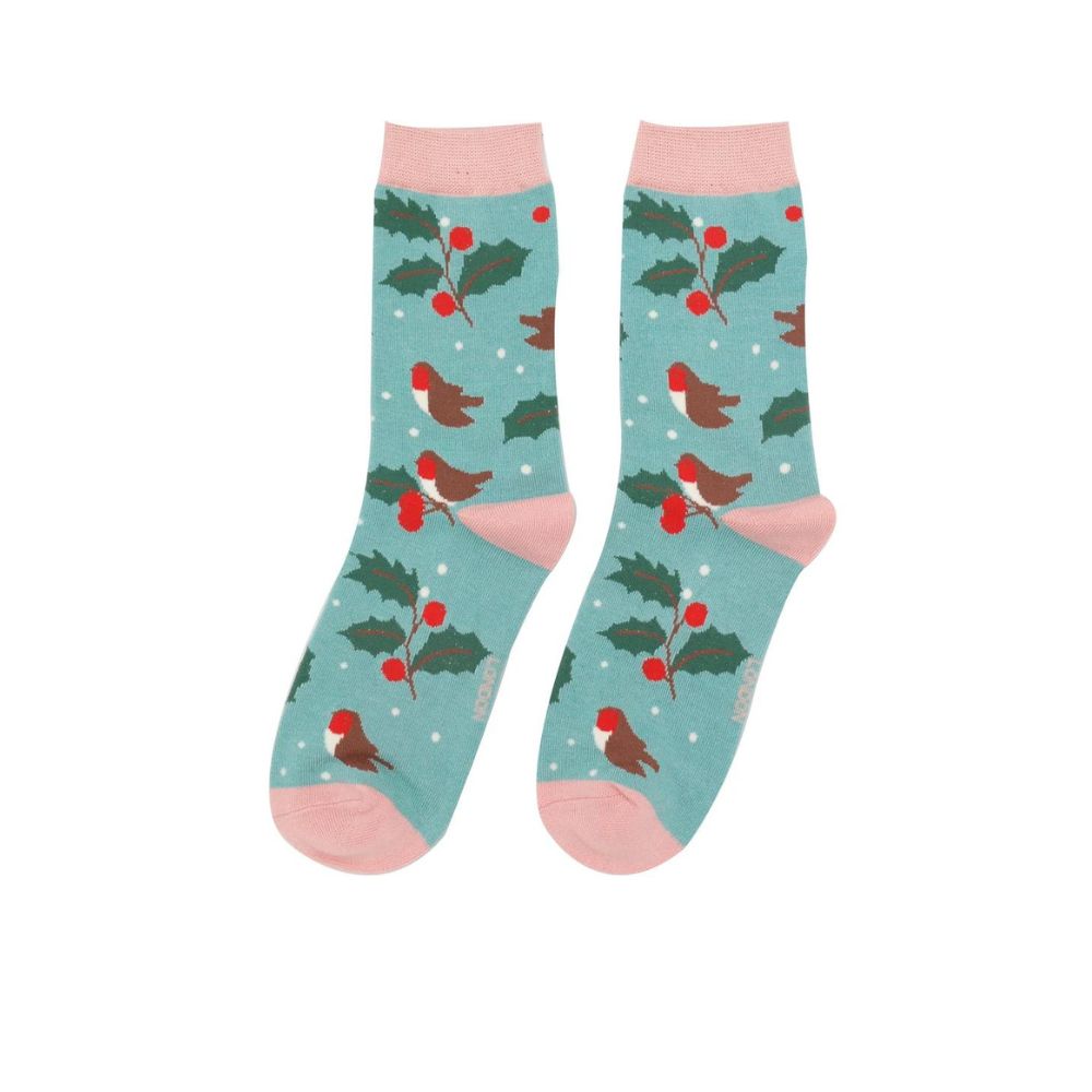 Womens Socks - Winter Hedgerow
