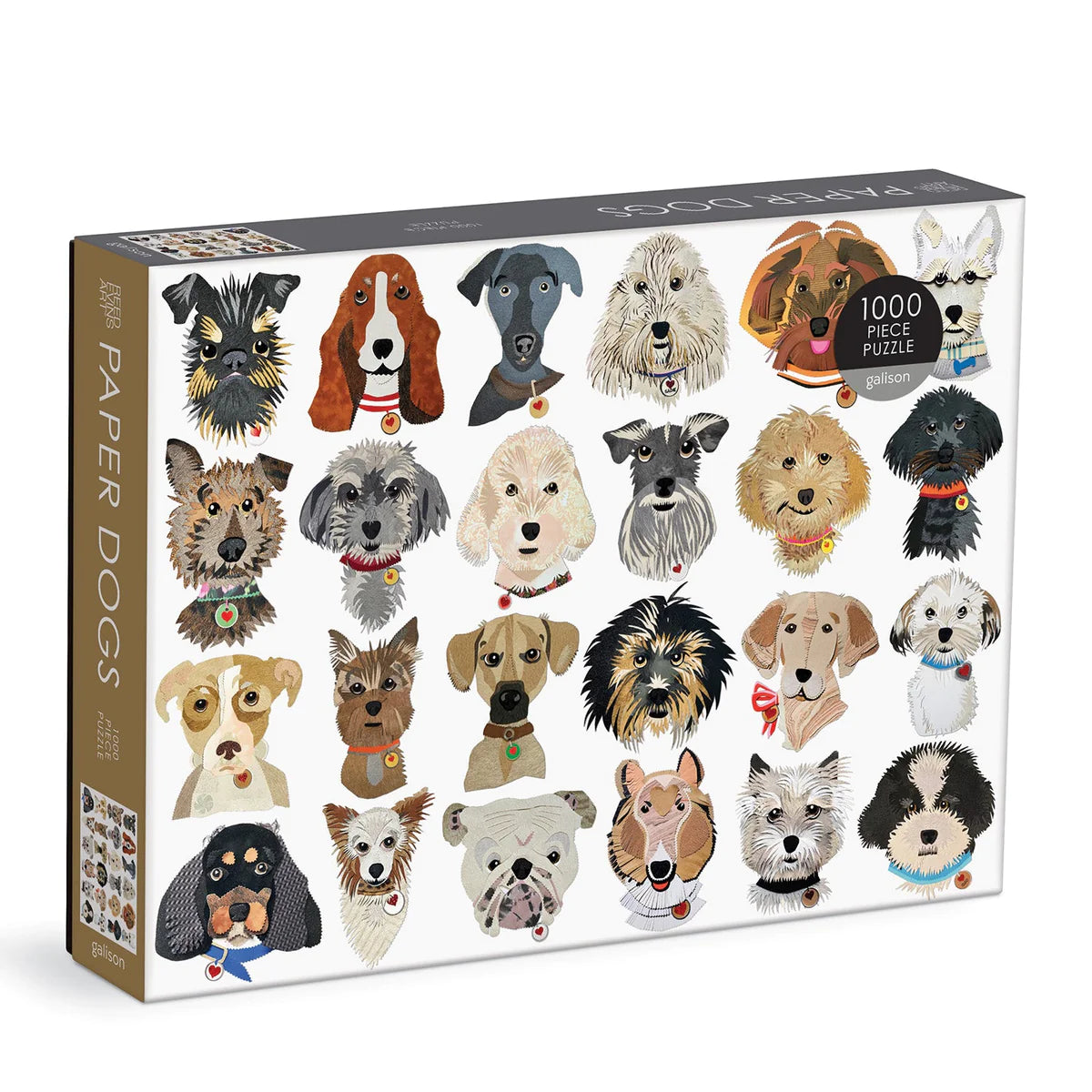 Paper Dogs 1000 pc Jigsaw Puzzle