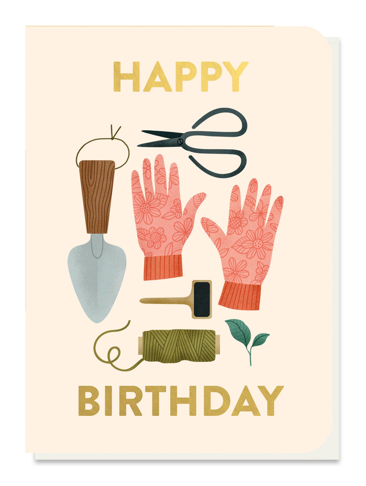 Gardeners Tools - Happy Birthday-Seed Card