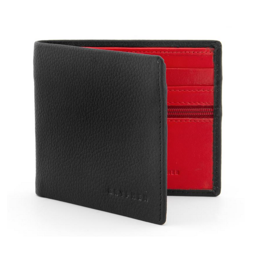 Gryphen Black & Red Leather Wallet