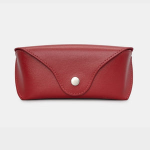 Red Leather Glasses Case