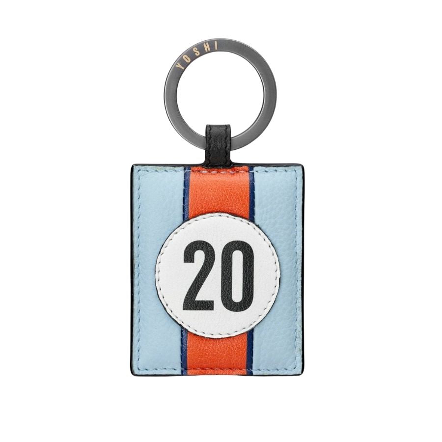 Car Livery No 20 Leather Keyring