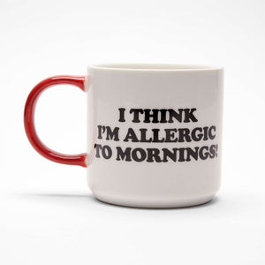 Peanuts Snoopy Allergic to Mornings Mug