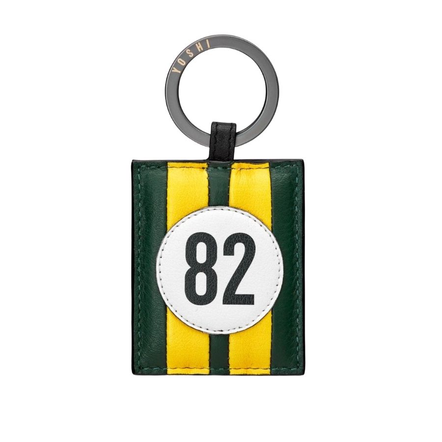 Racing Green No 82 Car Livery Keyring