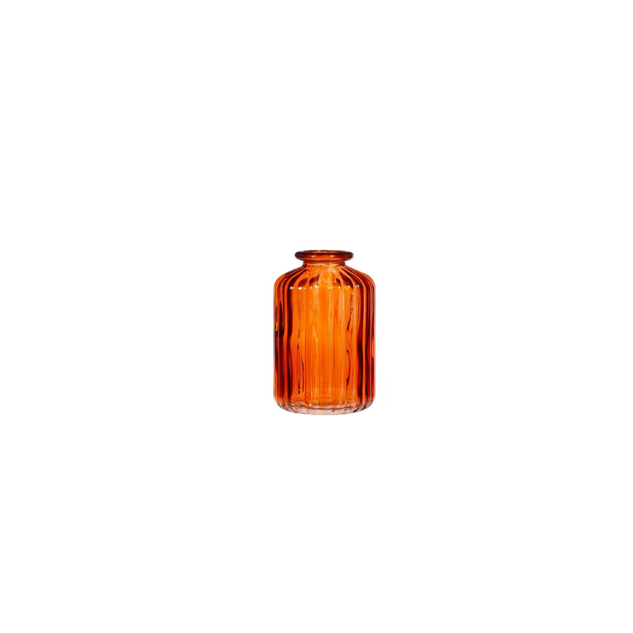 Mini Amber Glass Bud Vase