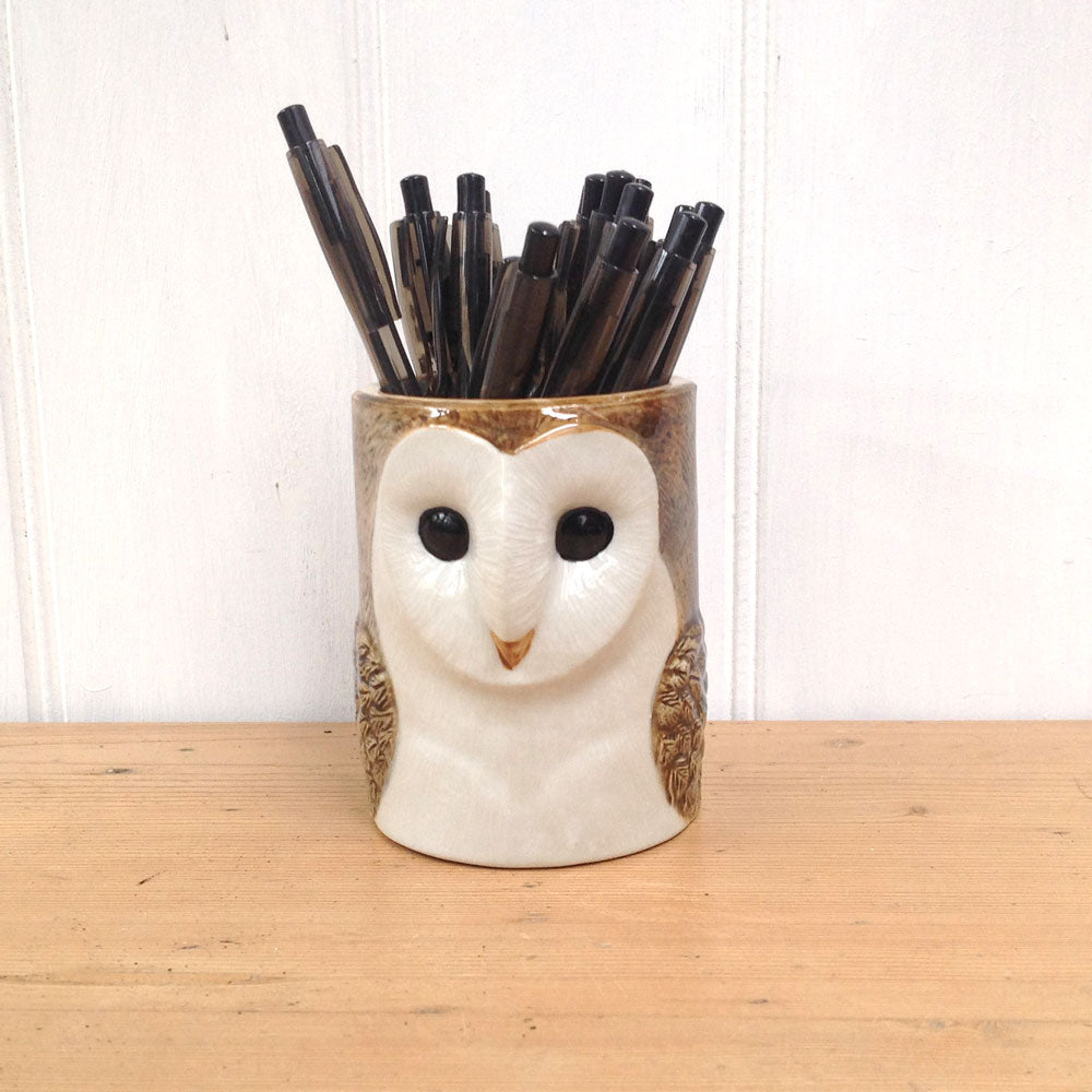 Barn Owl Pencil / Storage Pot