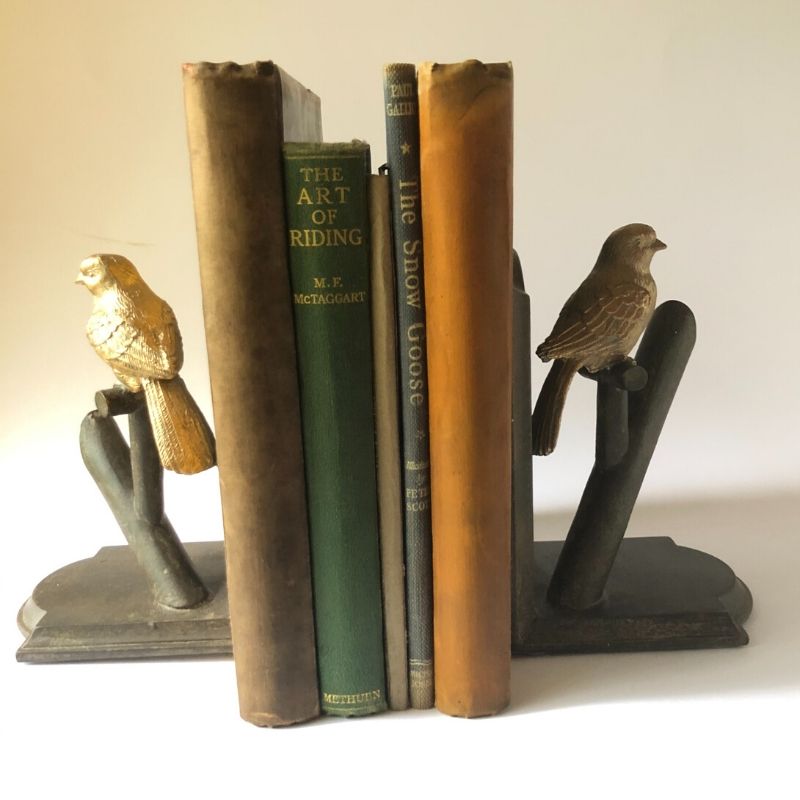 Bird-on-a-branch-bookends