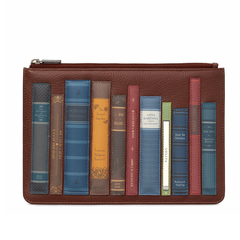 Brown Leather Bookworm Pouch