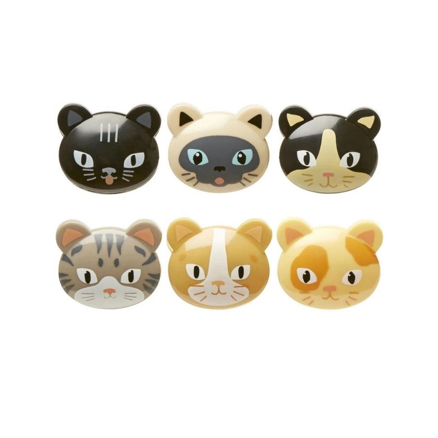 Cat Bag Clips set of 6