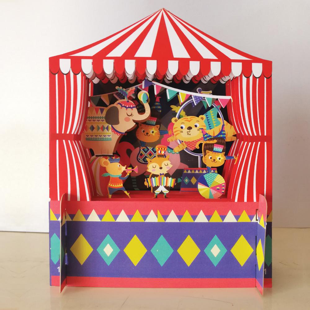Circus Animals - Children’s 3D Birthday Card