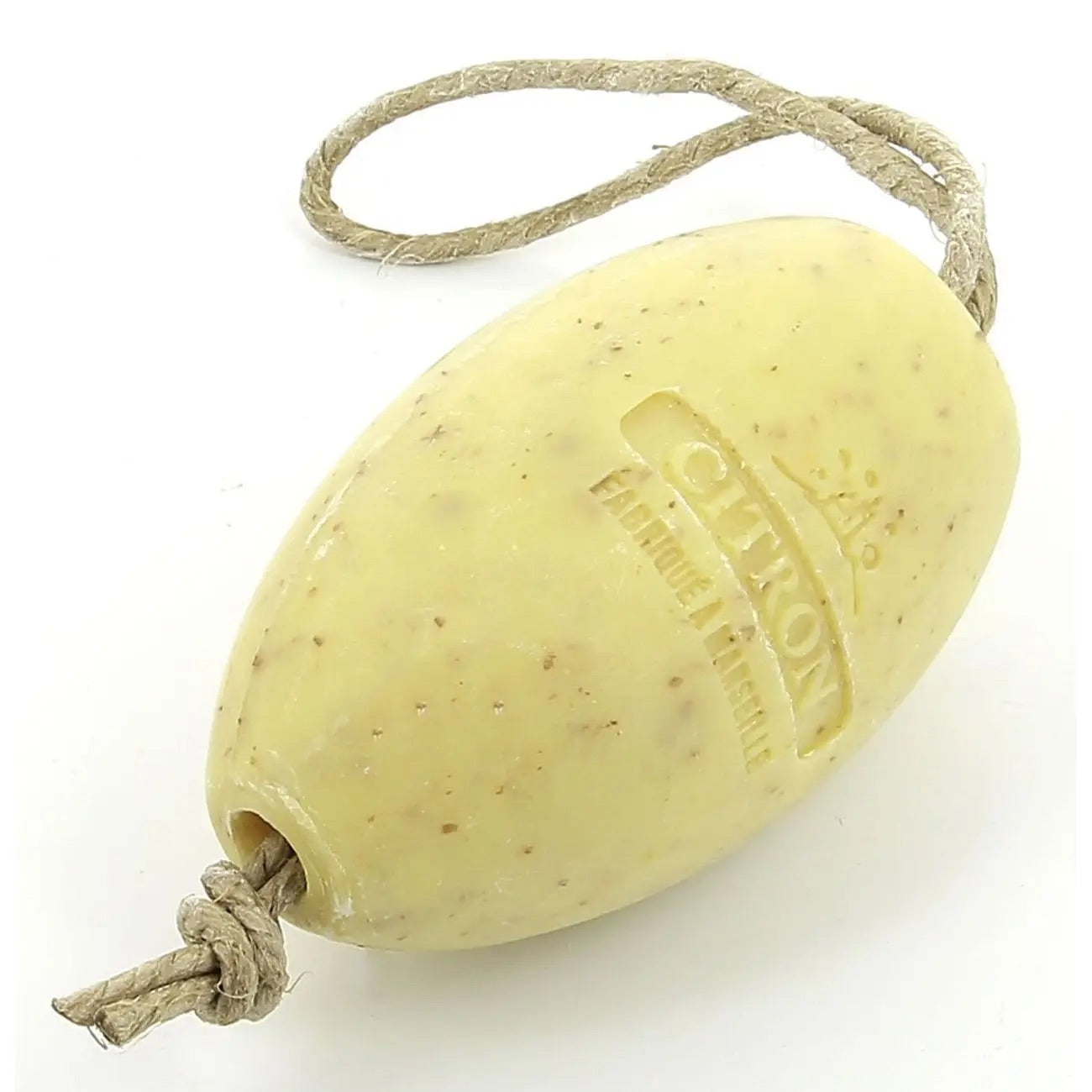 French Soap on a Rope - Citron Broye ( lemon)