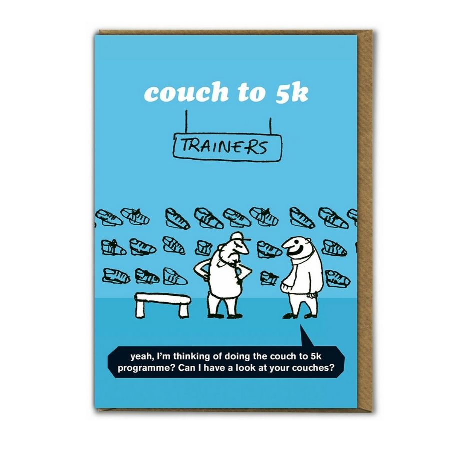 Couch to 5k -Greetings Card - Modern Toss