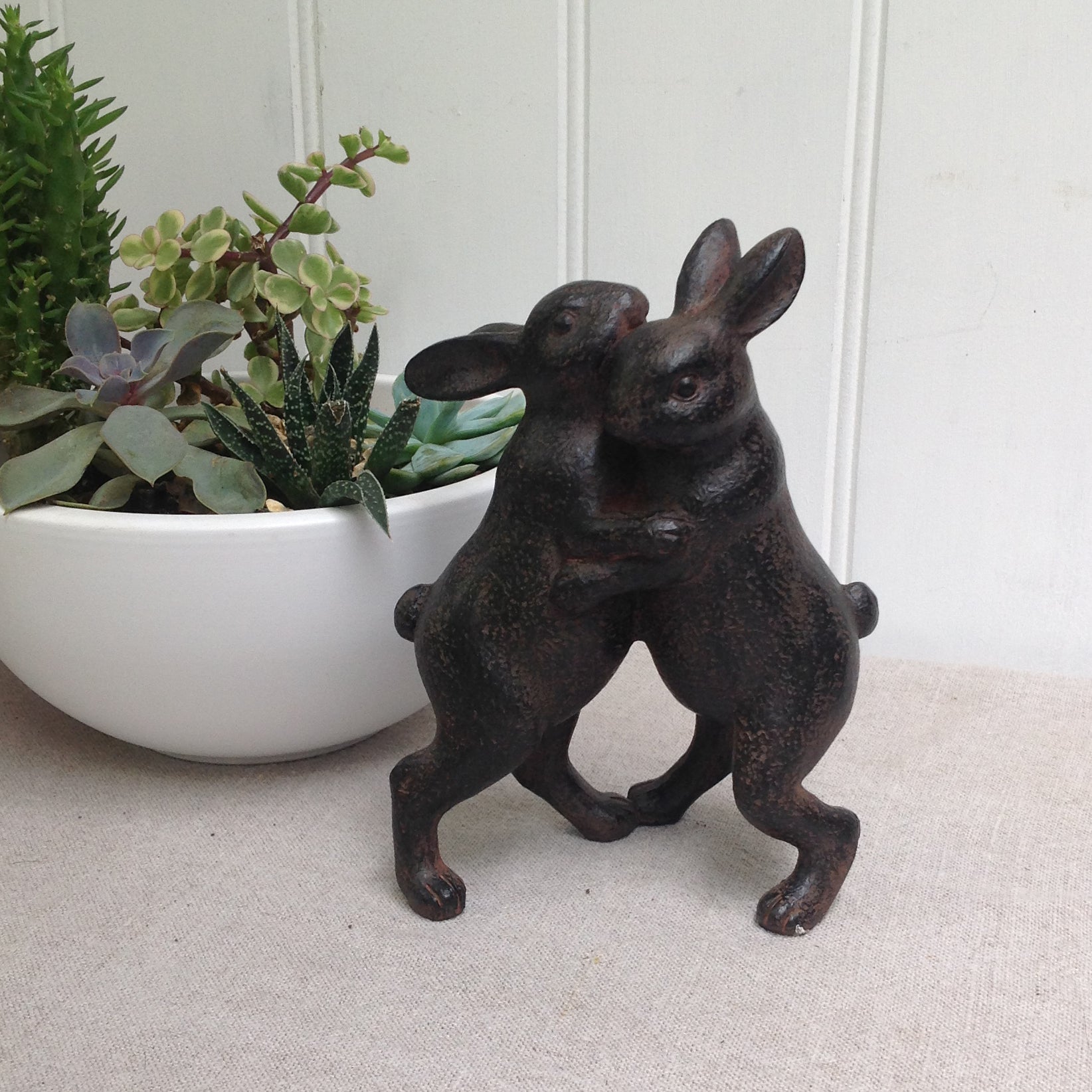 Home decoration- Two rabbits dancing ornament
