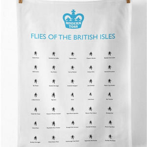 Flies of the British Isles Tea Towel