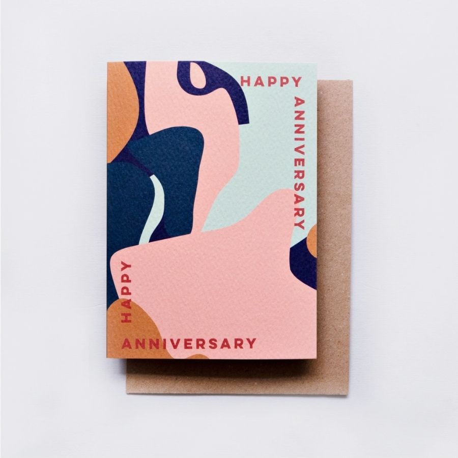 Happy Anniversary Card- Shapes