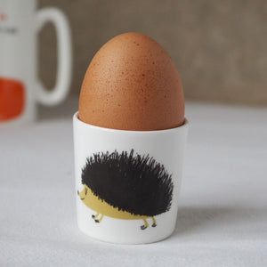 Egg Cup - Hedgehog in Olive