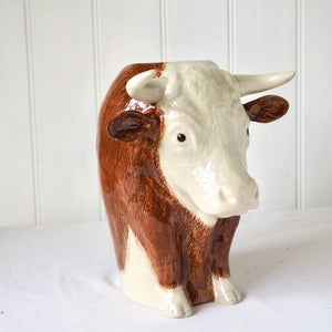 Hereford Bull Vase Large