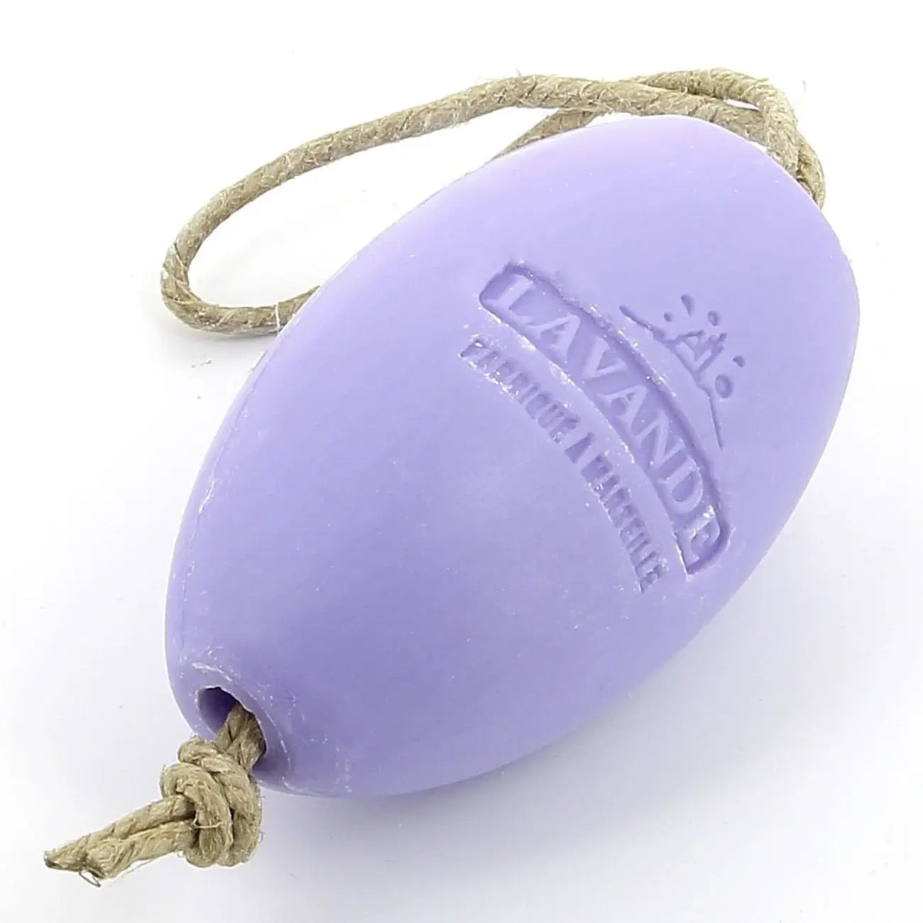 Large French lavender soap on a rope