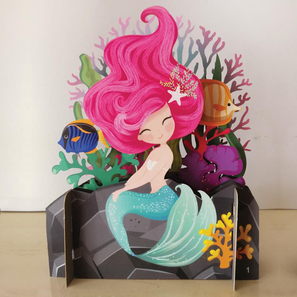 Mermaid - Children’s 3D Birthday Card