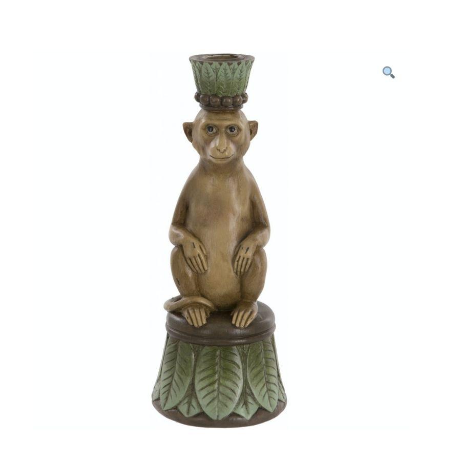 Monkey Candleholder Natural