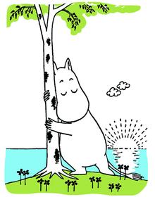 Moomin Tree Hugging