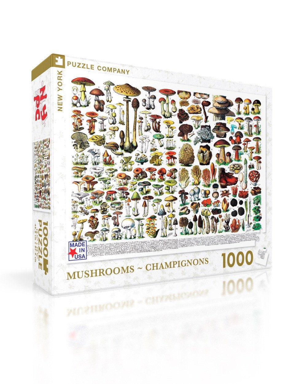 1000 piece Mushroom Puzzle - New York Puzzle Company