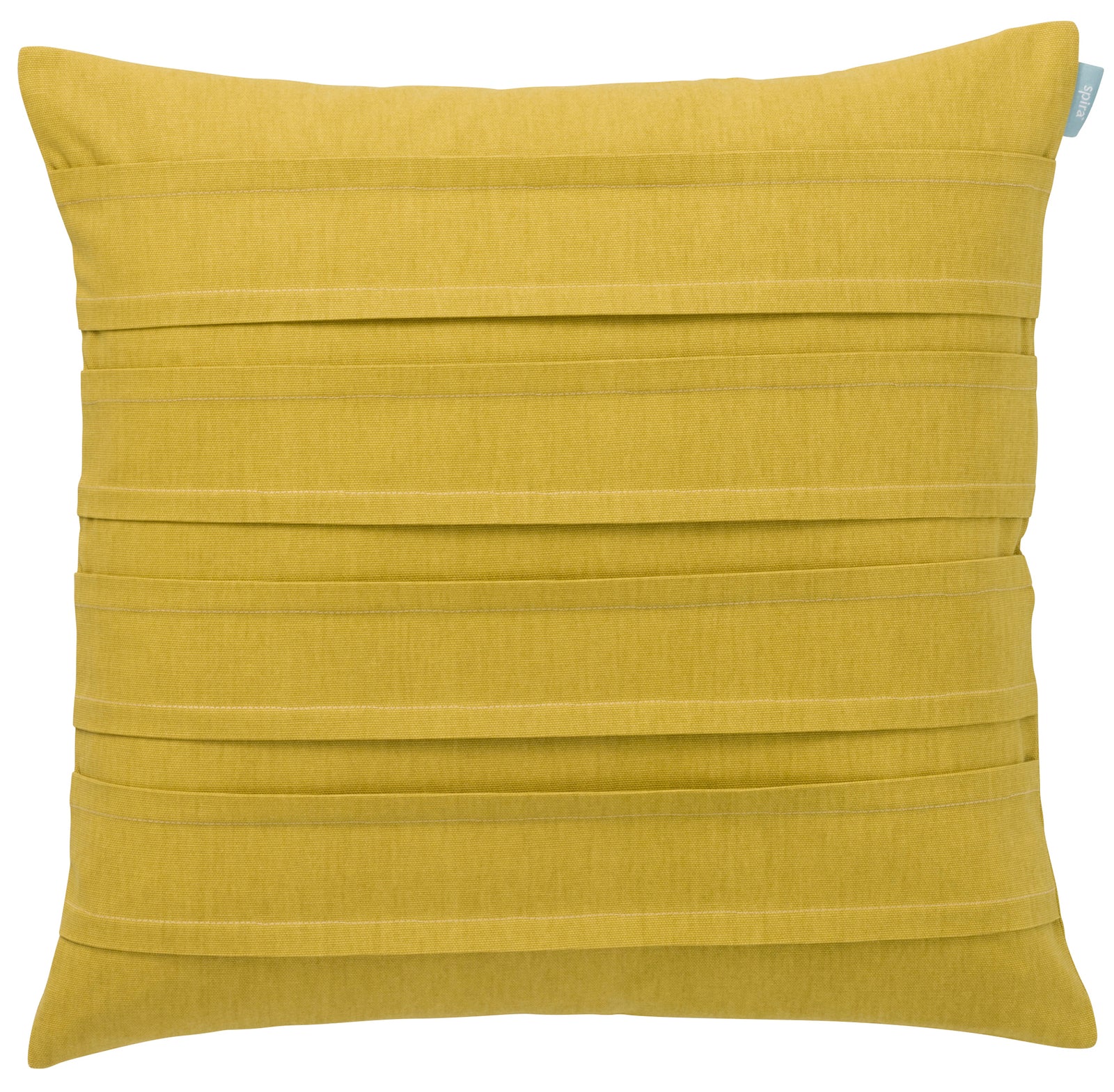 Luxury Golden mustard pleated cushion