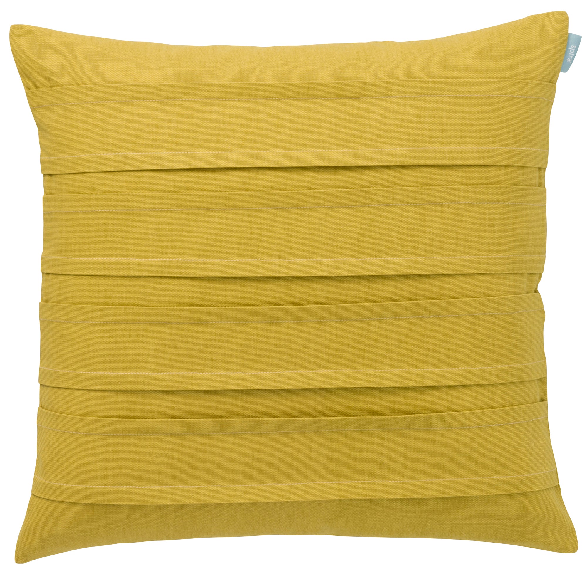 Luxury Golden mustard pleated cushion