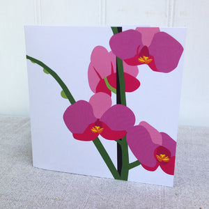 Pop up Orchid Greetings Card