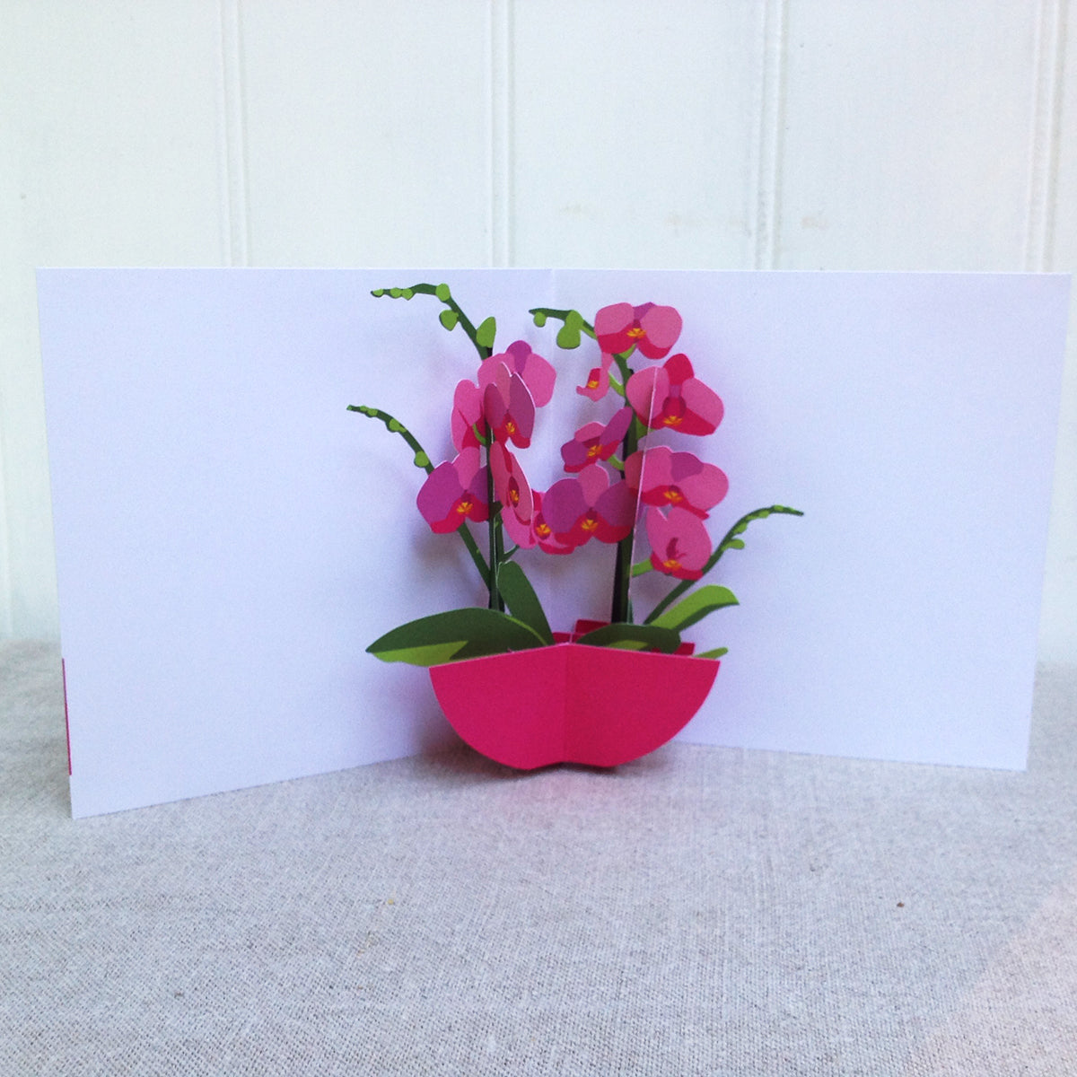 Orchid 3D Pop up card