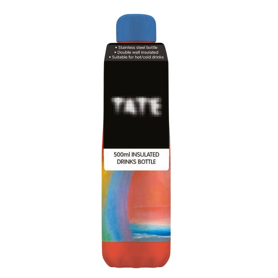 Tate rainbow painting water bottle