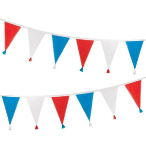 Fabric Bunting - Red White & Blue
