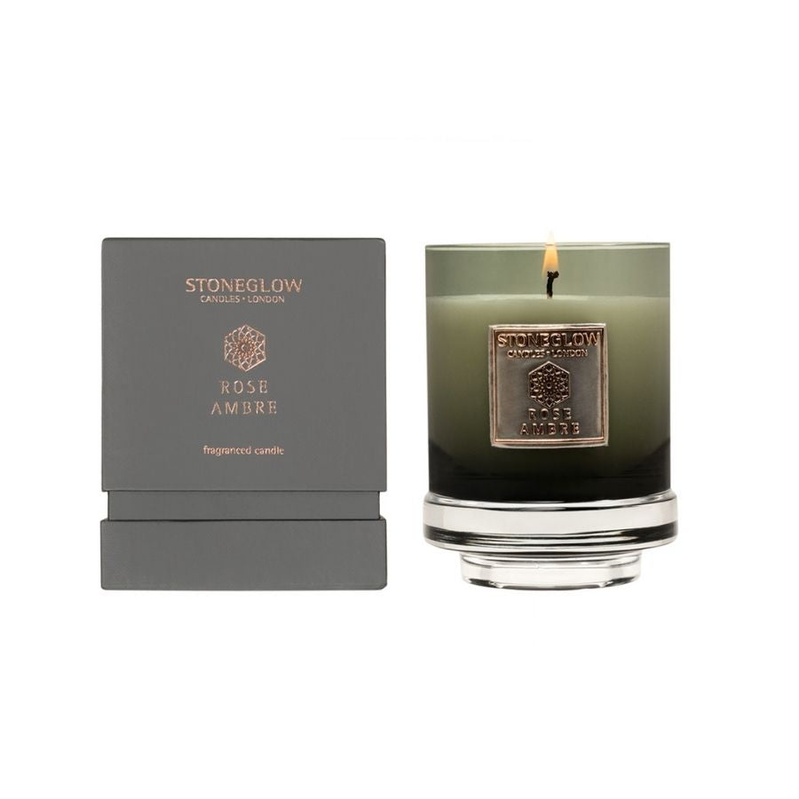 Metallique Rose Ambre Scented Candle