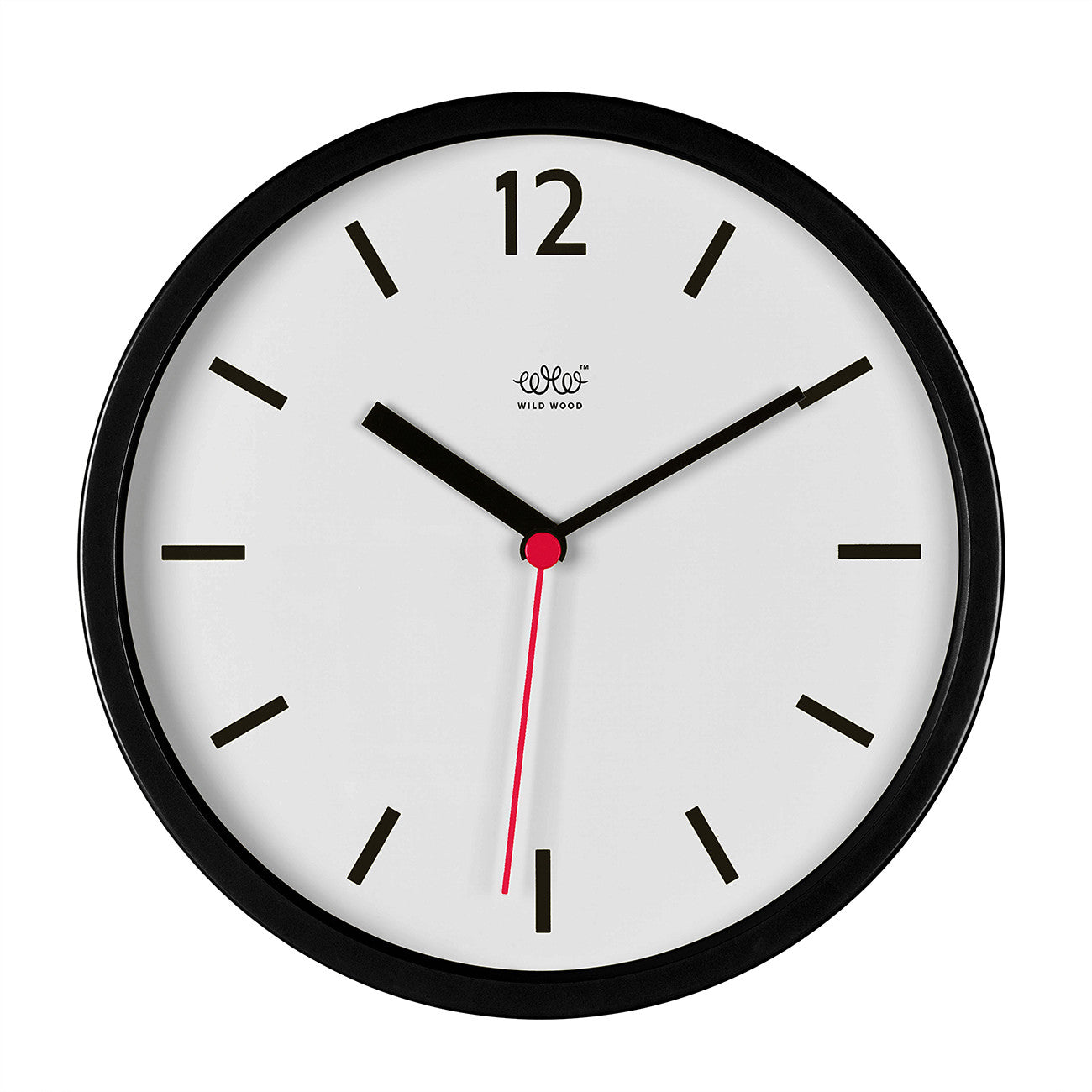 Retro Wall Clock Black and White